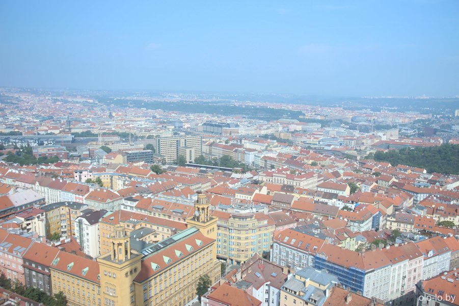 Панорама Праги, вид с телебашни