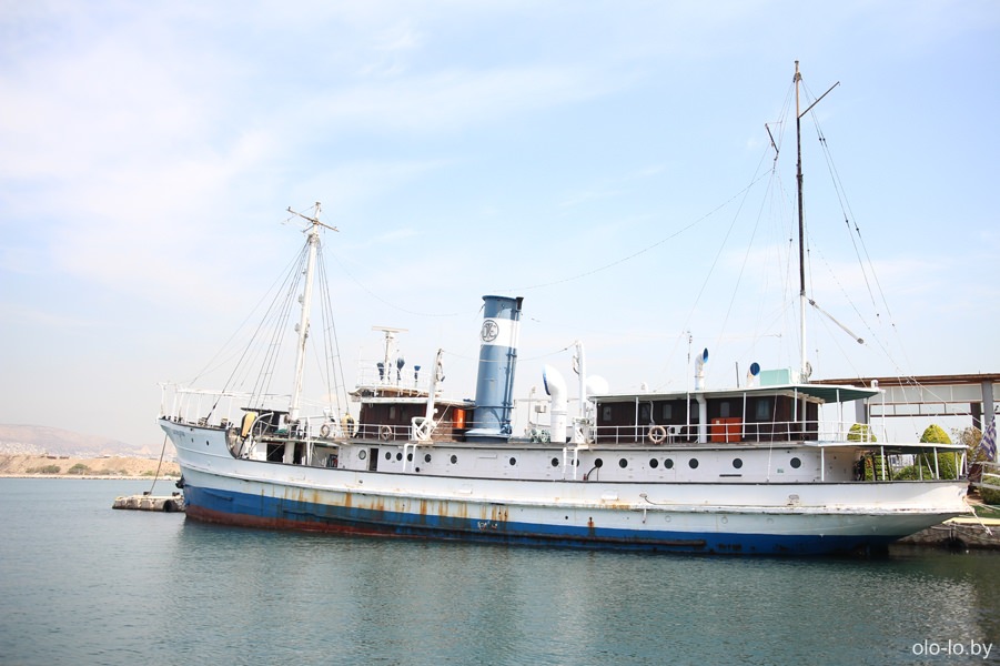 корабль в морском музеи Пирея