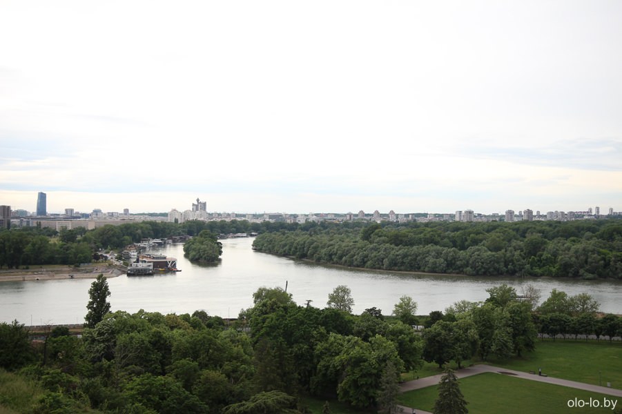 панорама Белграда, вид с крепости