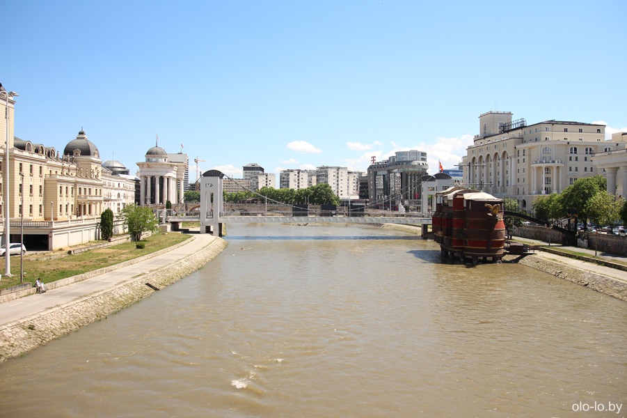 река Вардар, Скопье